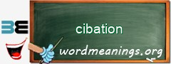 WordMeaning blackboard for cibation